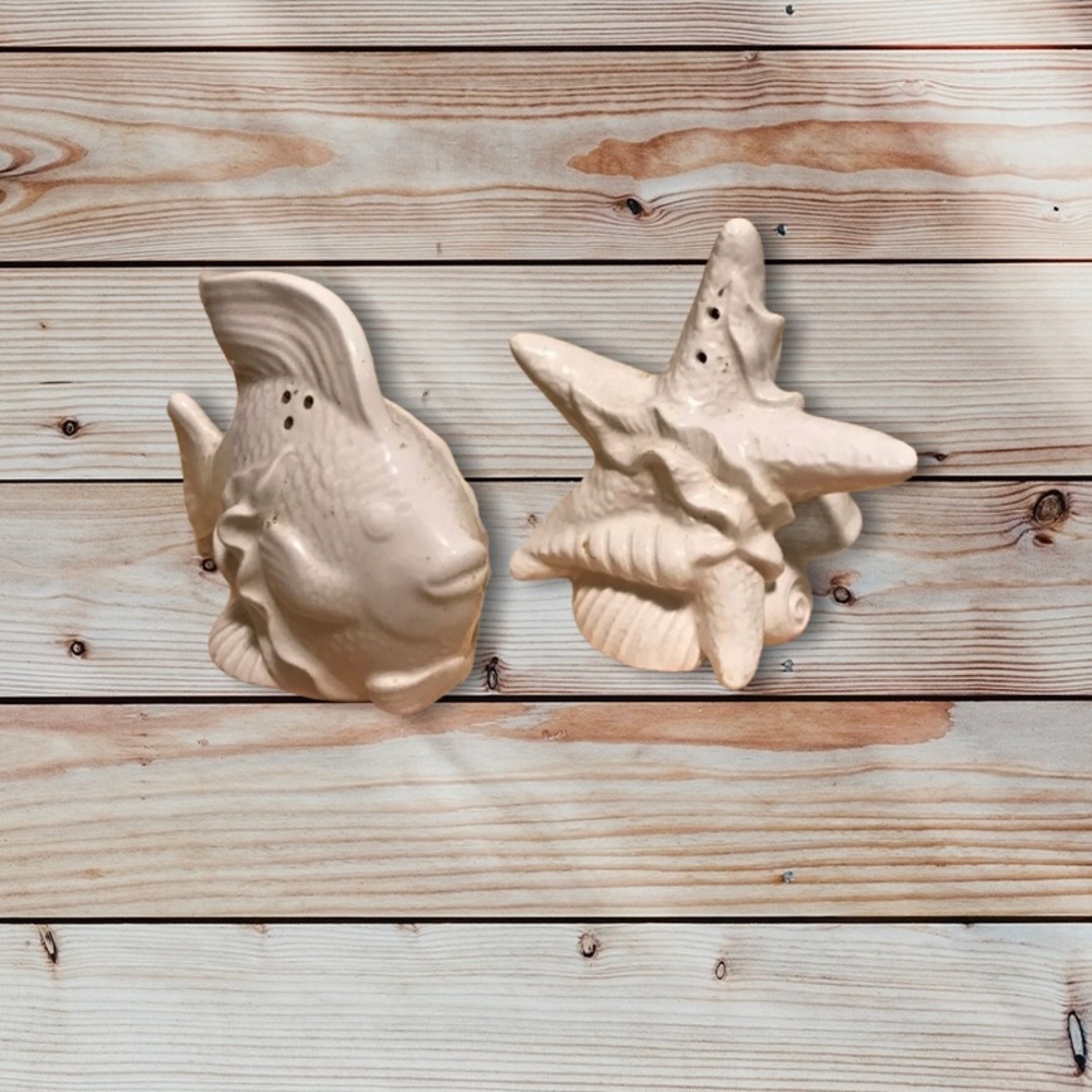 Fitz and Floyd Cape Coral Collection salt&pepper - Picture 8 of 11